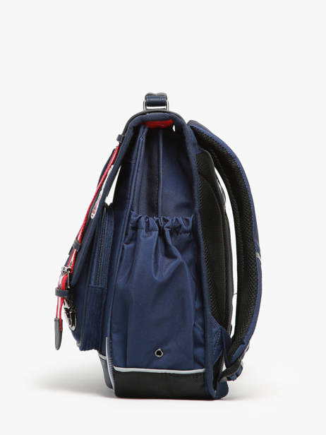 2-compartment Backpack Cameleon Blue vintage family boulanger SD39 other view 2