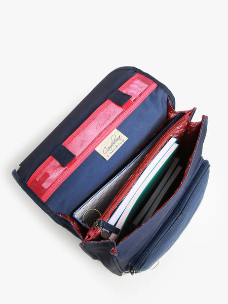 2-compartment Backpack Cameleon Blue vintage family boulanger SD39 other view 3