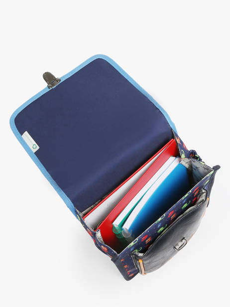 Backpack 1 Compartment Cameleon Multicolor retro SD30 other view 3
