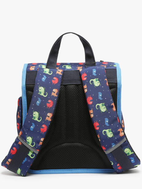 Backpack 1 Compartment Cameleon Multicolor retro SD30 other view 4