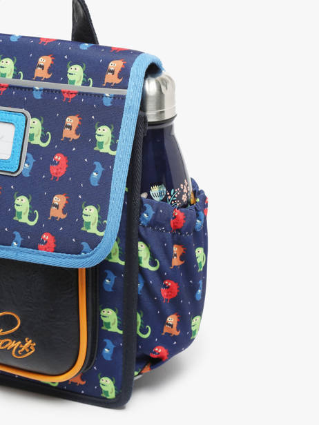 Backpack 1 Compartment Cameleon Multicolor retro SD30 other view 5