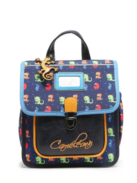 Backpack 1 Compartment Cameleon Multicolor retro SD30 other view 6