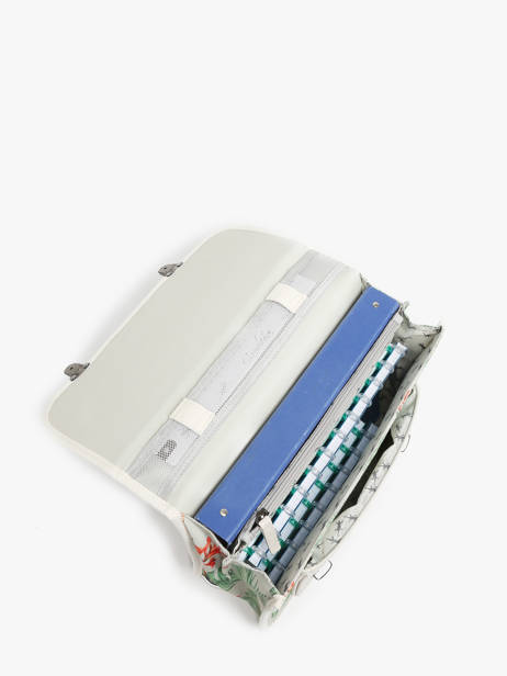 Cartable Enfant 2 Compartiments Cameleon Multicolore retro CA38 vue secondaire 3