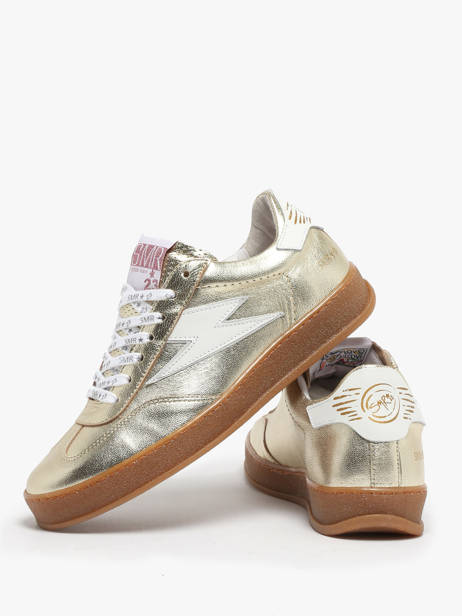 Sneakers Risy In Leather Semerdjian Gold accessoires RISYA135 other view 1