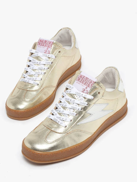 Sneakers Risy In Leather Semerdjian Gold accessoires RISYA135 other view 3