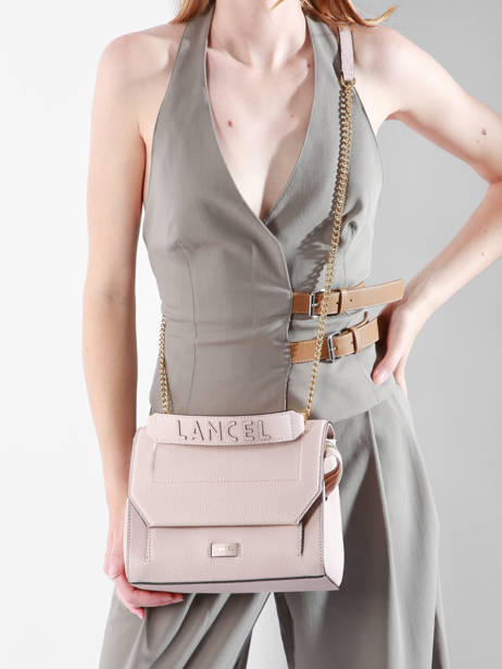 Top Handle M Ninon Leather Lancel Pink ninon A09222 other view 1