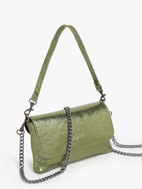 Shoulder Bag Nine Leather Milano Green nine NI24063 other view 2