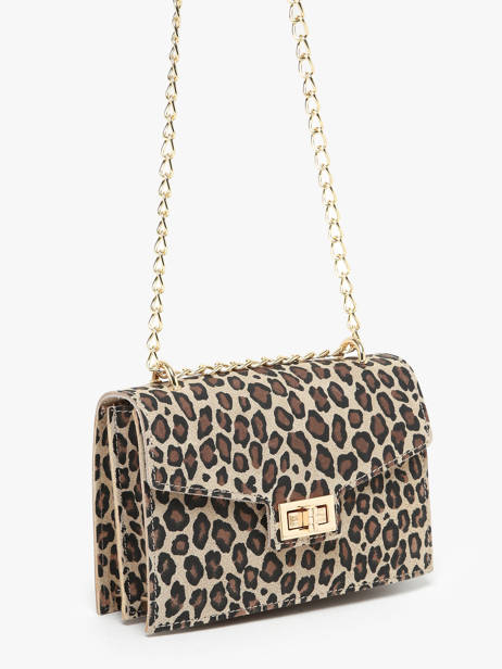 Shoulder Bag Velvet Leopardo Leather Milano Multicolor velvet leopardo VL21121 other view 2
