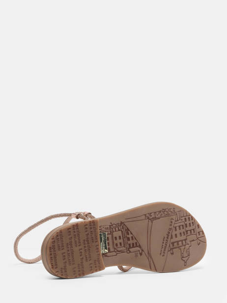 Flip Flops In Leather Les tropeziennes Silver women HODAXA other view 4