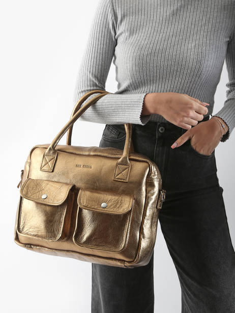 Leather Le Dandy A4 Satchel Paul marius Gold vintage S other view 1