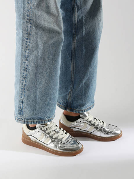 Sneakers Goal In Leather Coolway Silver accessoires 7683172 other view 1