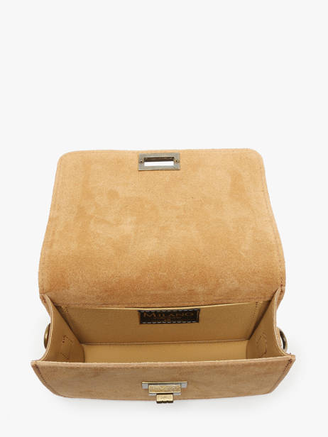 Shoulder Bag Velvet Leather Milano Brown velvet VE24115 other view 3