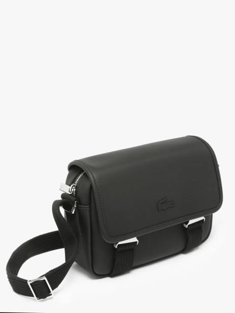Sac Bandoulière Lacoste Noir men's classic NH4858HC vue secondaire 2