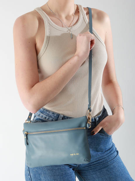 Leather Vicky Crossbody Bag Nat et nin Blue vintage VICKY other view 1