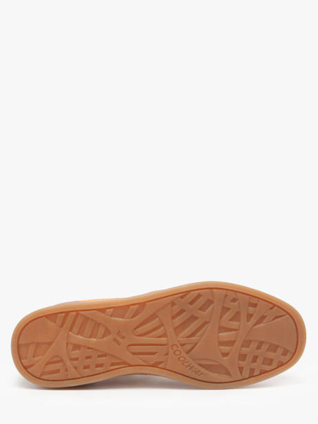 Sneakers Goal In Leather Coolway Yellow men 8603602 other view 5