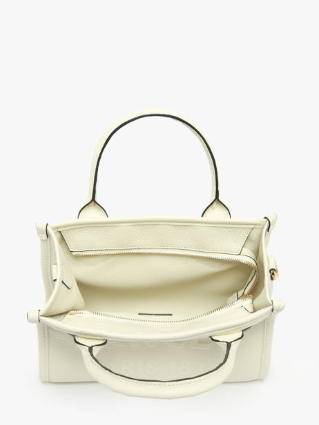 Small Leather Jour Tote Bag Lancel White jour A12995 other view 3