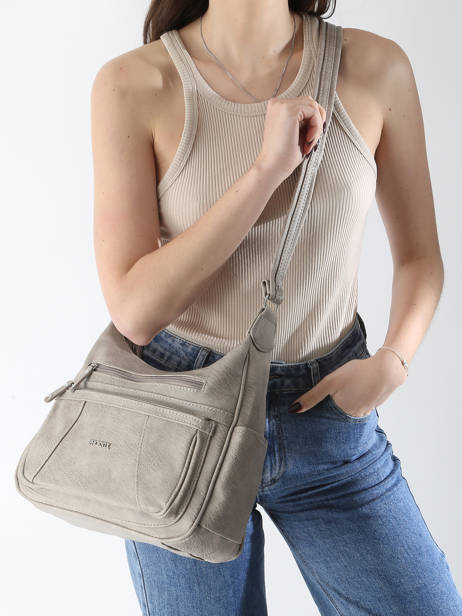 Shoulder Bag Basic Miniprix Beige basic P262 other view 1