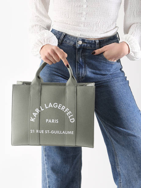 Satchel Rsg Cotton Karl lagerfeld Green rsg A1W50010 other view 1