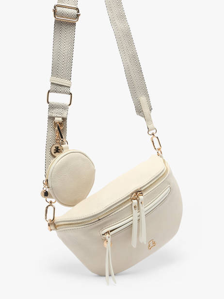 Sac Banane Lulu castagnette Beige zip YSALINE vue secondaire 2