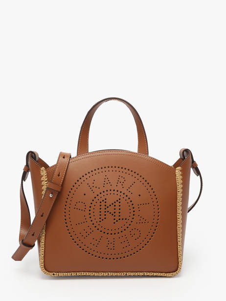 Satchel K Circle Raphia Karl lagerfeld Brown k circle A2W30014