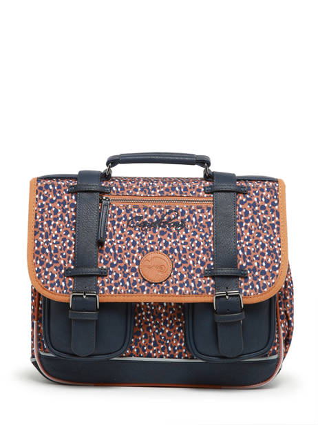 Wheeled Schoolbag 2 Compartments Cameleon Brown vintage fantasy PBVGCA35 other view 6
