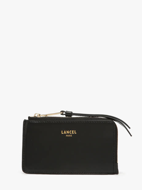 Card Holder Leather Lancel Black origami A13422