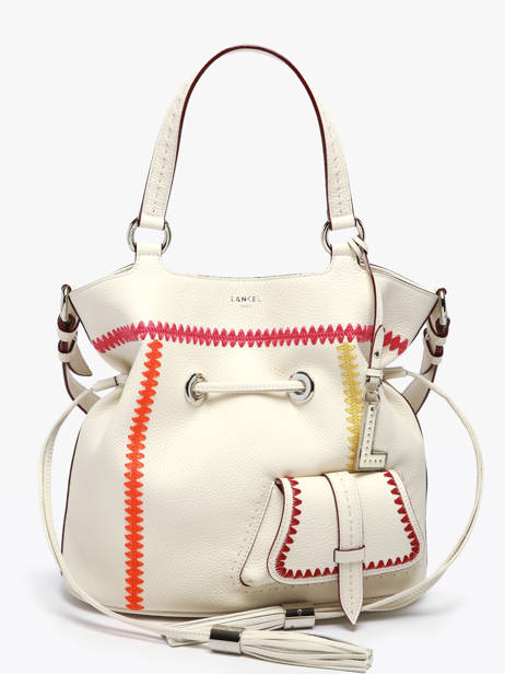 Bucket Bag Premier Flirt Leather Lancel White premier flirt A13387 other view 1