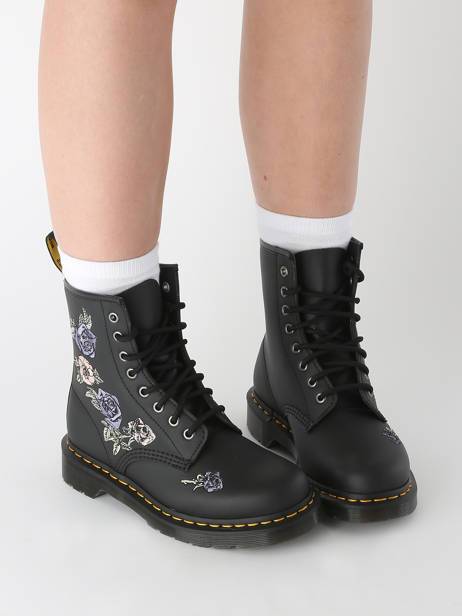 Boots 1460 Vonda In Leather Dr martens Black women 40690001 other view 1