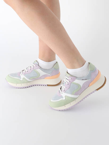Sneakers Angie In Leather Mephisto Multicolor women P5147162 other view 1