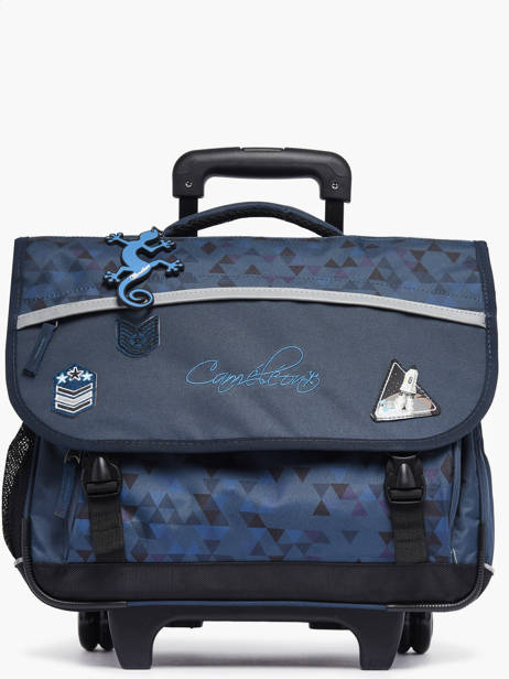 Wheeled Schoolbag 3 Compartments Cameleon Blue actual PBBACR41