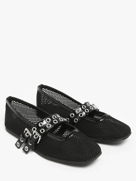 Ballerinas Colors of california Black accessoires CPATTY07 other view 2