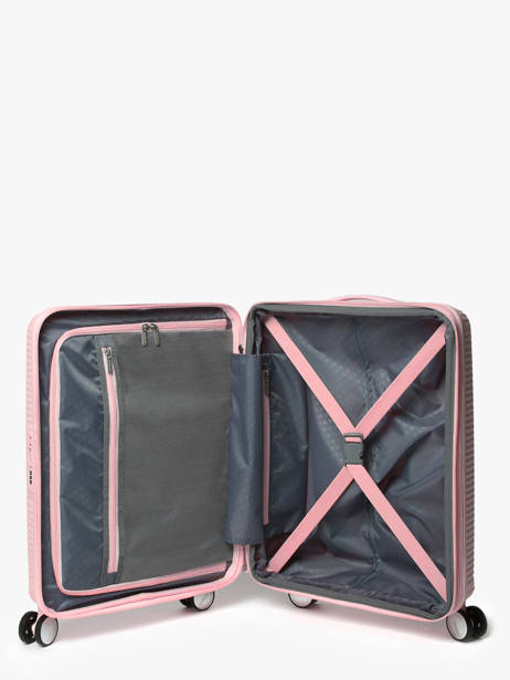 Soundbox Cabin Luggage American tourister Pink soundbox 32G001 other view 3