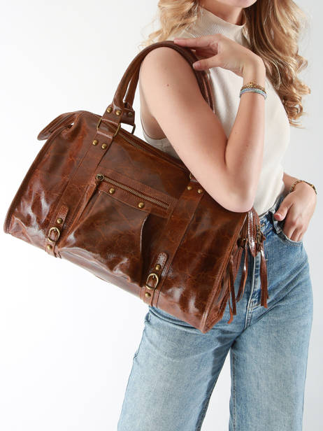 Shoulder Bag Elefante Leather Milano Brown elefante EF24095 other view 1