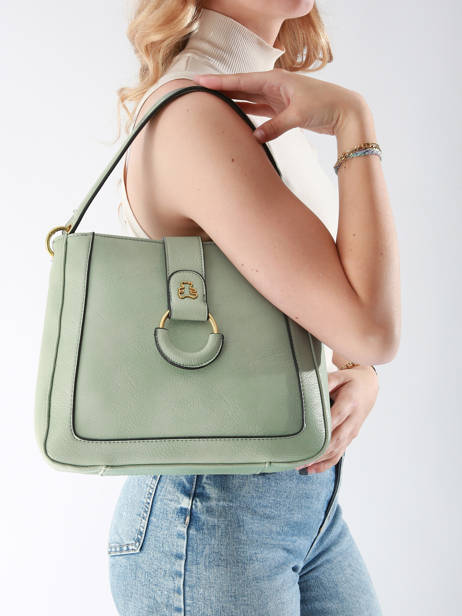 Shoulder Bag Anneau Lulu castagnette Green anneau YSABEL other view 1