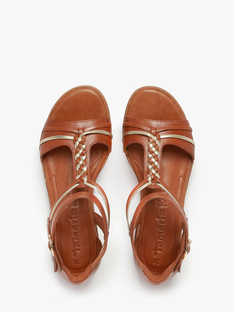 Sandals In Leather Tamaris Brown accessoires 44 other view 3