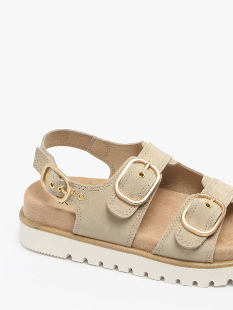 Sandals In Leather Inuovo Beige accessoires D53026 other view 2