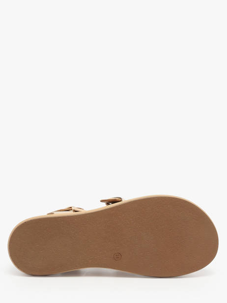 Sandals In Leather Inuovo Gold accessoires A96046 other view 4