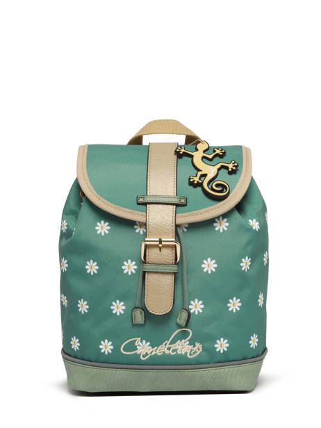 1 Compartment Backpack Cameleon Green vintage fantasy SD25 other view 6