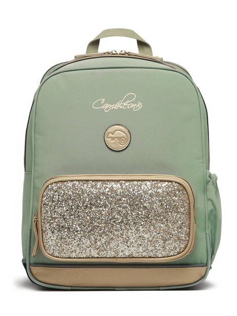 2-compartment Backpack Cameleon Green vintage fantasy SO40 other view 7