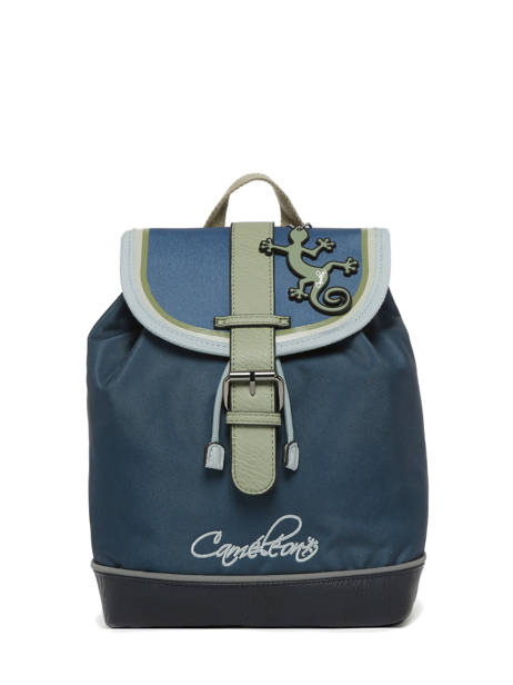1 Compartment Backpack Cameleon Blue vintage urban SD25 other view 6