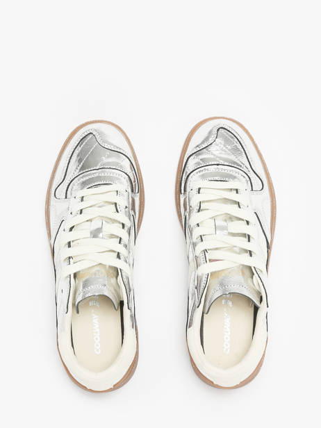 Sneakers Goal In Leather Coolway Silver accessoires 7683172 other view 4