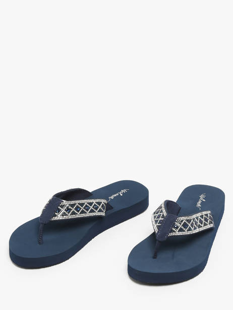Flip Flops Isotoner Blue women 94931 other view 1