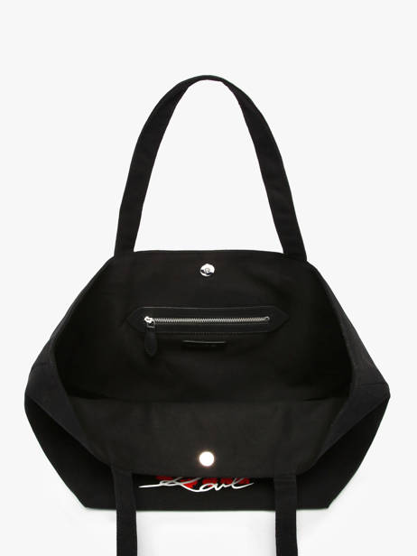 Shoulder Bag K Signature Cotton Karl lagerfeld Black k signature A3W50111 other view 3
