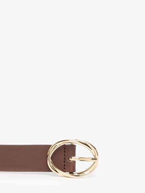 Ceinture Tommy hilfiger Marron th chic AW17932 vue secondaire 1