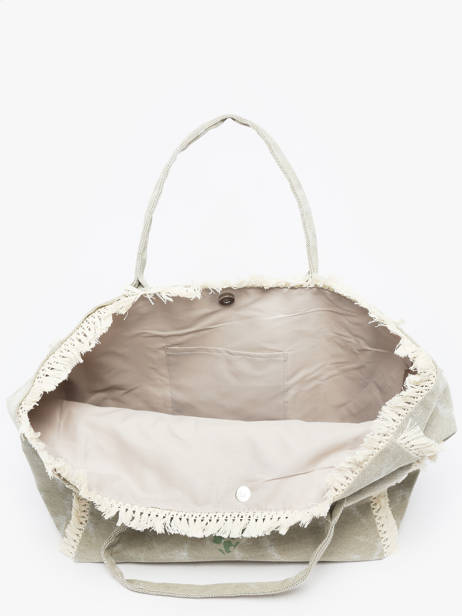 Shoulder Bag Cabas Cotton Miniprix Green cabas Q641 other view 2