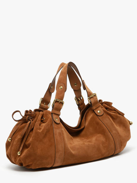 Shoulder Bag Folk Leather Gerard darel Brown folk DAS01407 other view 1