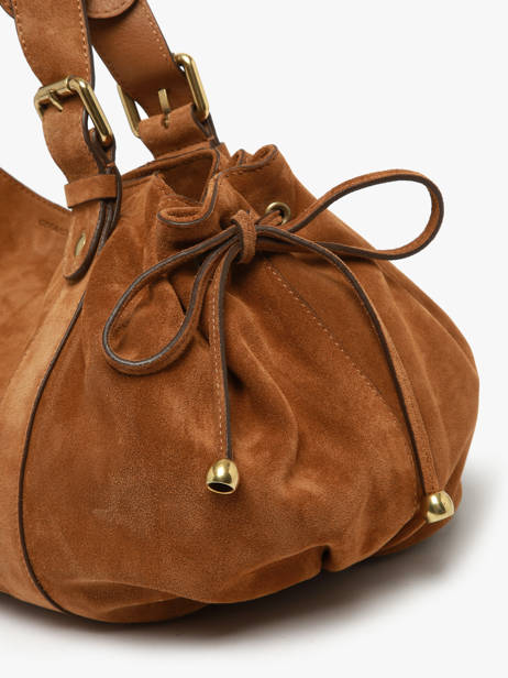 Shoulder Bag Folk Leather Gerard darel Brown folk DAS01407 other view 2