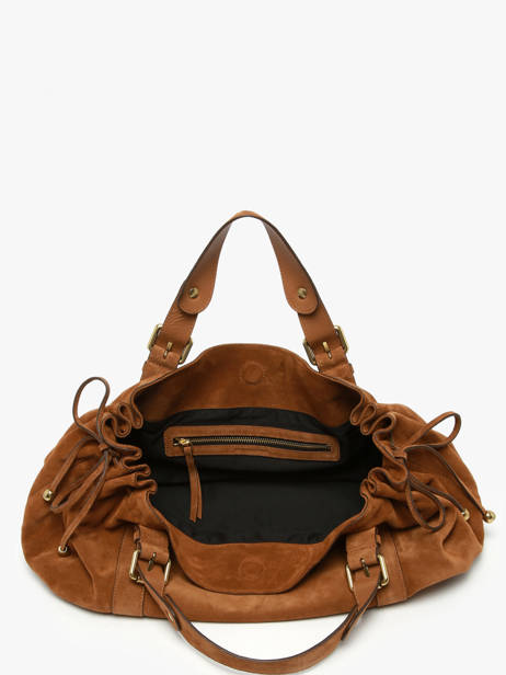 Shoulder Bag Folk Leather Gerard darel Brown folk DAS01407 other view 3