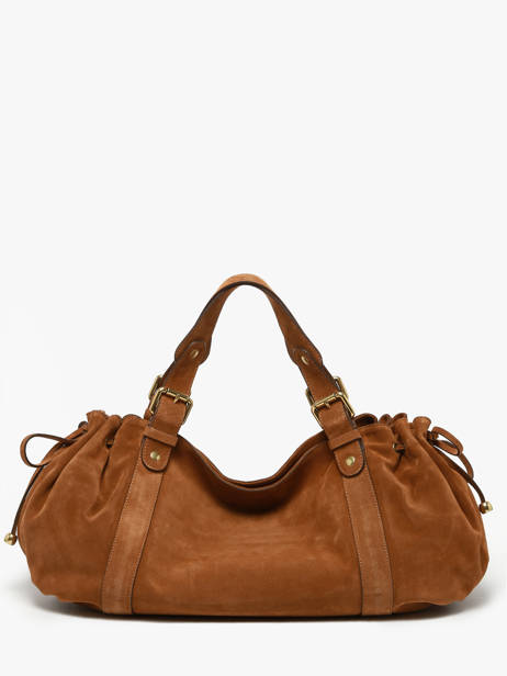 Shoulder Bag Folk Leather Gerard darel Brown folk DAS01407 other view 4