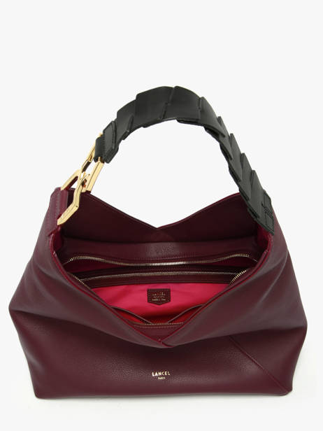 Shoulder Bag Pagode Leather Lancel Violet pagode A12510 other view 3